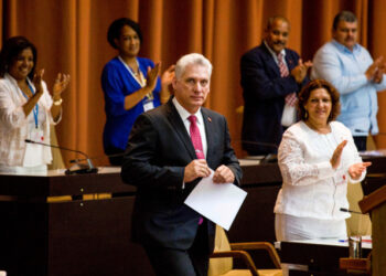 El presidente de Cuba, Miguel Díaz-Canel durante una sesión de la Asamblea Nacional de National en La Habana. 10 de octubre de 2019. Irene Pérez/Courtesía de Cubadebate/vía Reuters. ATENCIÓN EDITORES - ESTA IMAGEN HA SIDO ENTREGADA POR UN TERCERO.