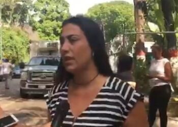 Dip. Adriana Pichardo. Morge de Bello Monte 19Oct. Foto captura video.