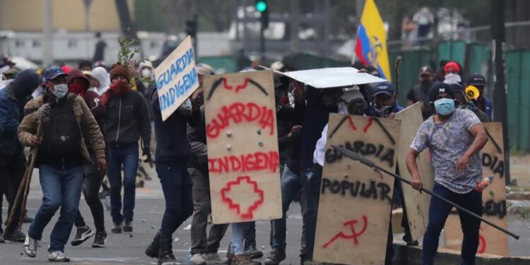 Ecuador Quito, noveno día de protestas. Foto EFE (9)