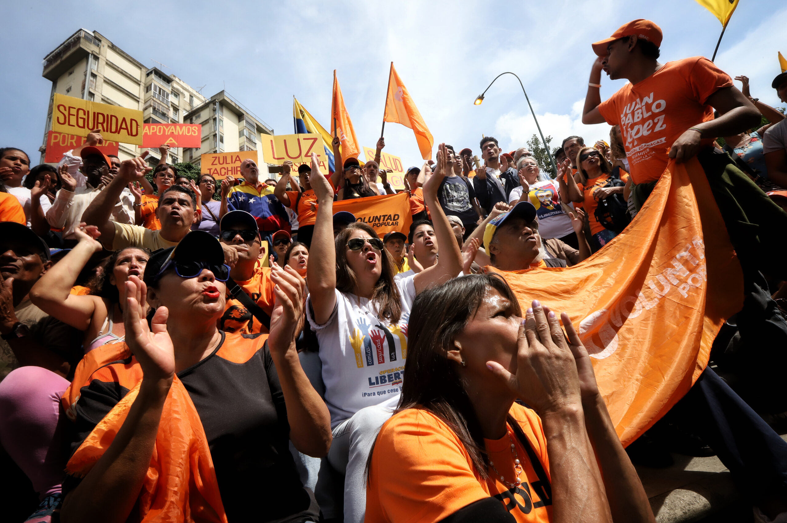 Movilización opositora en solidaridad con el Zulia