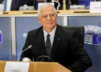 Brussels (Belgium), 07/10/2019.- Josep Borrell, European Commissioner-designate as High Representative of the Union for Foreign Affairs and Security Policy, attends his hearing before the European Parliament in Brussels, Belgium, 07 October 2019. MEPs from various committees are hearing the proposed members of Commission President-elect von der Leyen's. Commissioners have to be approved by the parliament following parliamentary vetting process. (Bélgica, Bruselas) EFE/EPA/OLIVIER HOSLET