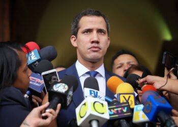 Juan Guaidó, Pdte. (E) de Venezuela. Foto Prensa presidencial