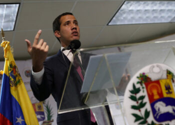 Venezuelan opposition leader Juan Guaido, who many nations have recognised as the country's rightful interim ruler, delivers a news conference in Caracas, Venezuela September 16, 2019. REUTERS/Ivan Alvarado