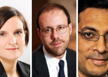 Nobel de Economía Esther Duflot, Michael Kremer y Abhijit Banerjee.