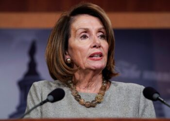 Speaker of the House Nancy Pelosi (D-CA) speaks after U.S. President Donald Trump announced a deal to end the partial government shutdown on Capitol Hill in Washington, U.S., January 25, 2019.      REUTERS/Joshua Roberts