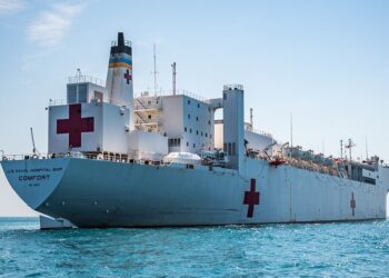 USNS Comfort. Foto de archivo.