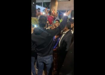 Juan Guaidó, recidencia Dip. Yanet Fermín. Foto captura de video.