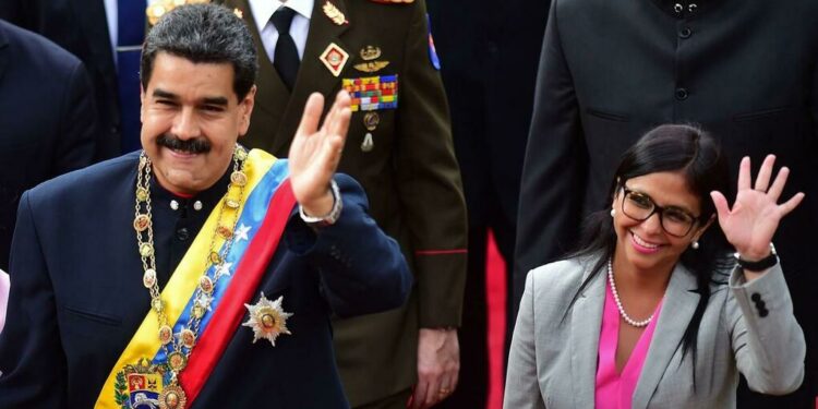 Nicolás Maduro y Delcy Rodríguez. EFE