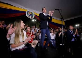 Juan Guaidó, Plaza Bolívar de Chacao. 11FEB2020. Foto Prensa presidencial Leo Álvarez