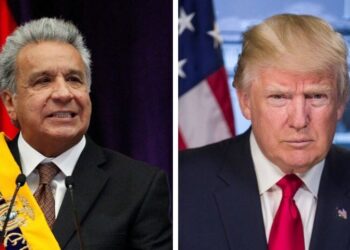 Lenín Moreno y Donald Trump. Foto de archivo.