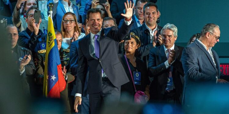 Pdte. (E) Juan Guaidó. Miami EEUU. Foto EFE