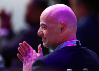 Foto de archivo del presidente de la FIFA, Gianni Infantino, en un evento del Comité Olímpico Internacional (COI). 
Ene 10, 2020.  REUTERS/Denis Balibouse