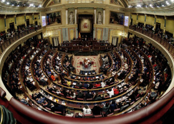 -FOTODELDIA- GRAF5365. MADRID, 21/05/2019.- Vista general del hemiciclo de la Cámara Baja, durante la sesión constitutiva del Congreso de la XIII Legislatura. EFE/Javier Lizón***POOL***