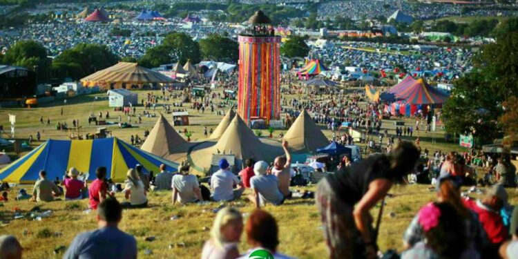 Festival de Glastonbury. Foto de archivo.