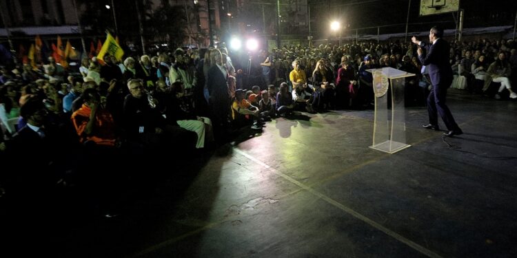 Juan Guaidó, Los Salias. Edo Miranda. Foto Prensa Presidencial. Leo Álvarez.