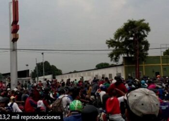 Motorizados, Portuguesa. Foto captura de video.