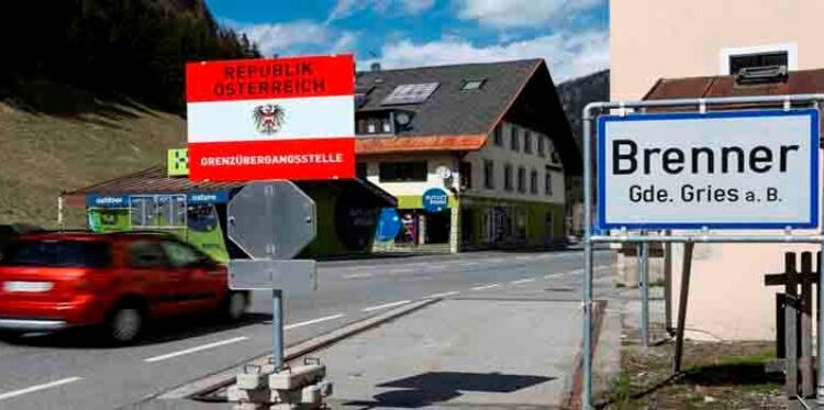 Austria, fronteras. Foto de archivo.