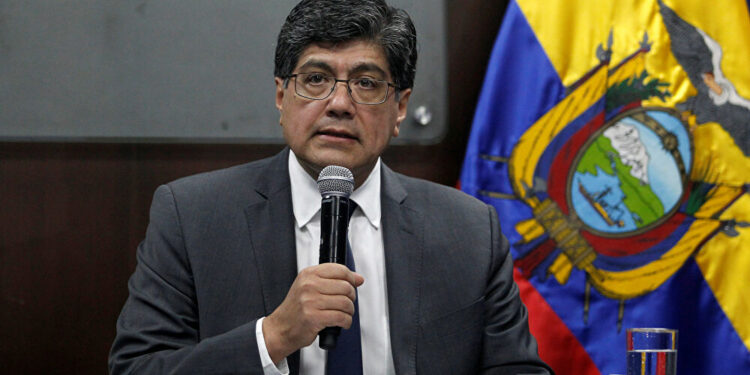 El canciller de Ecuador, José Valencia. Foto de archivo.