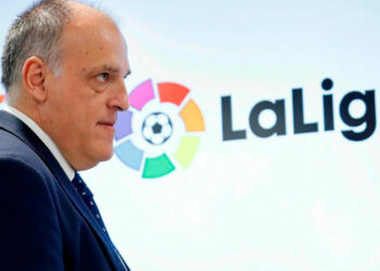 Javier Tebas, presidente de LaLiga. Foto de archivo.