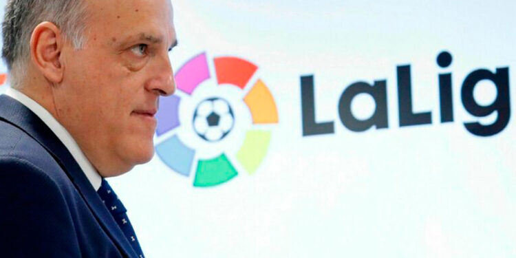 Javier Tebas, presidente de LaLiga. Foto de archivo.