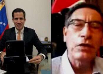 Juan Guaidó y Martín Vizcarra. Foto @jguaido