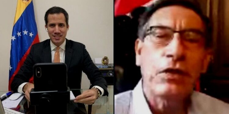 Juan Guaidó y Martín Vizcarra. Foto @jguaido