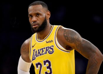 LOS ANGELES, CA - OCTOBER 22: The Lakers' LeBron James #23 during their game against the Spurs at the Staples Center on​ Mon. Oct. 22, 2018. The Spurs defeated the Lakers 143-142 in overtime. (Photo by Hans Gutknecht/Digital First Media/Los Angeles Daily News via Getty Images)