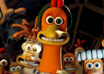 Chicken Run. Foto de archivo.