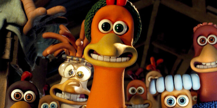 Chicken Run. Foto de archivo.