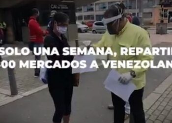 Embajada de Venezuela en Colombia. Foto captura de video.