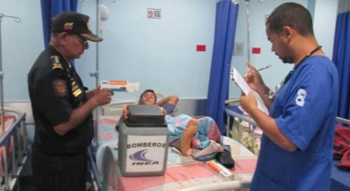 Paciente es atendido por mordeduras de serpiente en el estado Zulia. Foto: L. Contreras