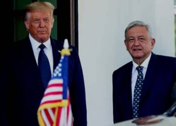 Donald Trump y Andrés Manuel López Obrador. Foto Agencias.