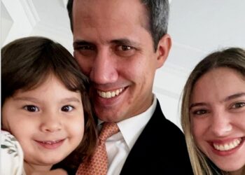 Juan Guaidó. Fabiana Rosales. Foto IG.