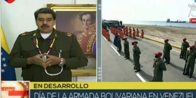 Nicolás Maduro 24Jul2020. Foto captura de video.