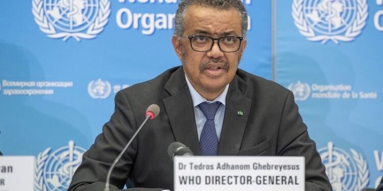 El director general de la Organización Mundial de la Salud (OMS), Tedros Adhanom Ghebreyesus. Foto agencias.