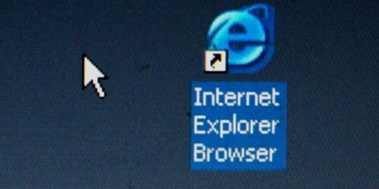 Internet Explorer. Foto captura.