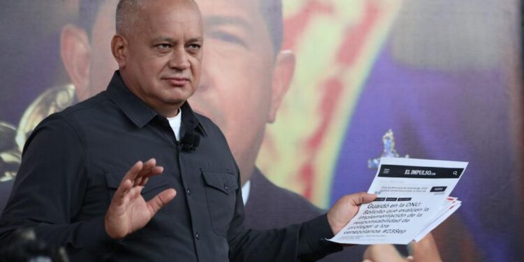 Diosdado Cabello. Foto @ConElMazoDando