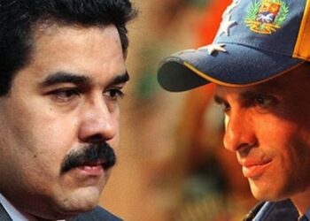 Nicolás Maduro, Henrique Capriles. Foto collage.