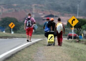 Venezolanos migrantes. Foto captura de video AFP.