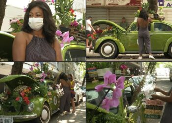 Florista Rio. Foto captur de video AFP.