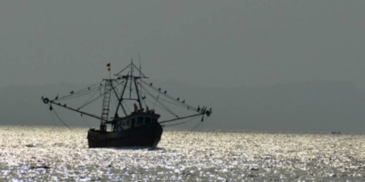 Pesca de arrastre. Foto de archivo.