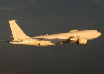 Un avión militar Boeing E-6B Mercury (Naval Air Systems Command).