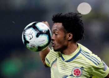 Foto de archivo de Juan Guillermo Cuadrado en el partido de Colombia ante Chile por la Copa América 2019. 
Jun 28, 2019 
REUTERS/Ueslei Marcelino