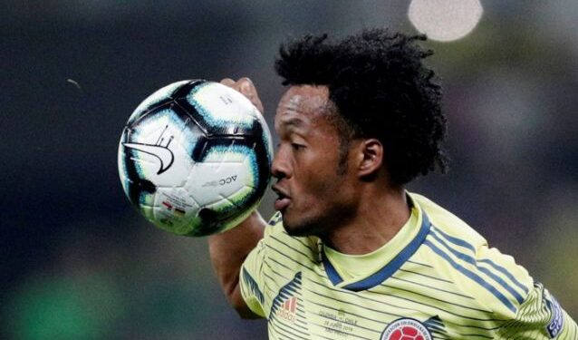 Foto de archivo de Juan Guillermo Cuadrado en el partido de Colombia ante Chile por la Copa América 2019. 
Jun 28, 2019 
REUTERS/Ueslei Marcelino