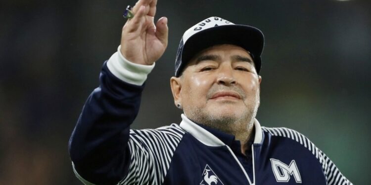 Diego Maradona (+). Foto agencias.