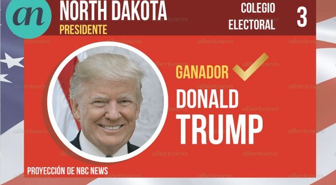 Donald Trump, North Dakota.Foto AlbertoNews.