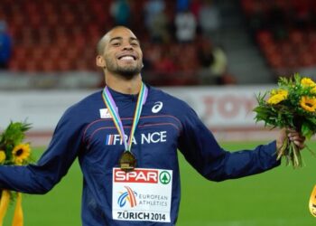 El atleta francés Benjamin Compaoré. Foto agencias.