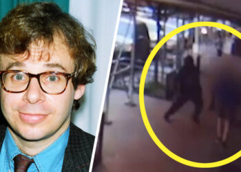 En la foto de la izquierda, el actor Rick Moranis en 1994. A la derecha, captura de pantalla del ataque en Nueva York.
