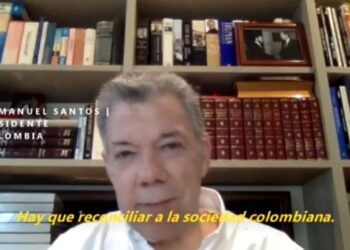 Juan Manuel Santos. Foto captura de video EFE.