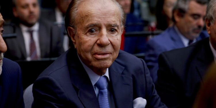 Carlos Menem. Foto de archivo.